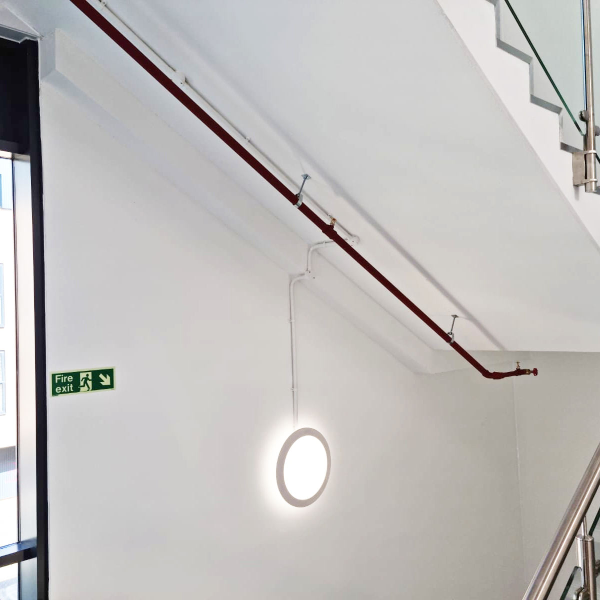 Water Sprinkler System fire escape Water Sprinkler System fire escape